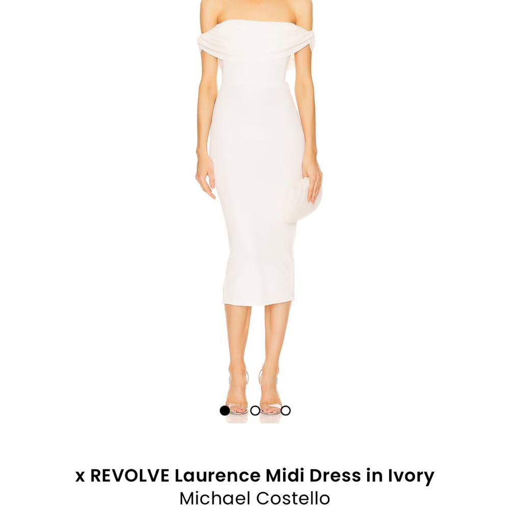 Michael Costello Ivory Midi Dress